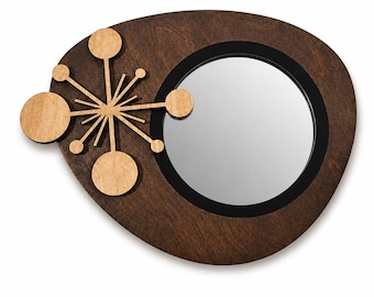Starburst Mirror-Mid Century Modern- Retro MCM- Wall Decor