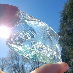 Herz der Quelle 135g Andara Glänzendes Helltürkis-Meeresgrün. Höheres Herzchakra. Bedingungslose Liebe