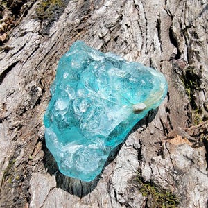 Afghaanse Andara. Turkooisblauw met witte kristallen. Etheriumoase Andara.  21 gram