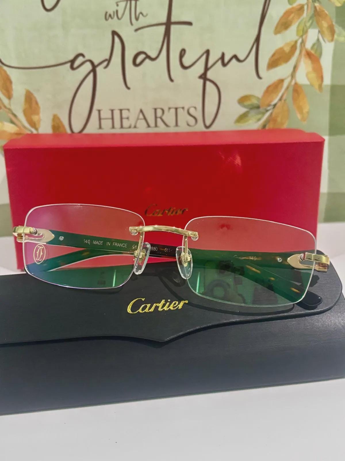 Cartier rimless glasses - Etsy 日本