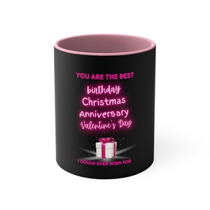 The best gift pink, Valentine&#39;s Day gift idea, Valentine&#39;s Day gift idea for her, gift idea, pink, mug, gift mug