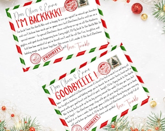 Elf Arrival Letter, First time Elf Arrival Letter, Elf Letter, Elf Goodbye Letter, Elf Hello Christmas Letter, Canva
