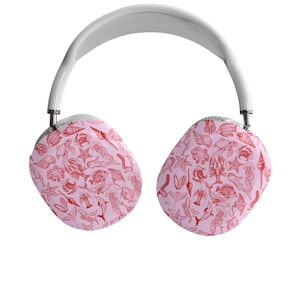 Pink Sea Life AirPods Max Hülle: Coastal Tech Accessories