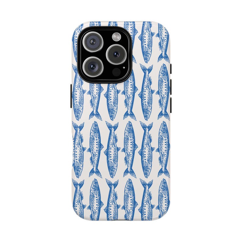 Sardines Pattern Phone Case, Marine Life Cover image 2