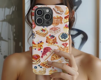 Telefoonhoesje Breakfast Food Collage, girly ontwerp