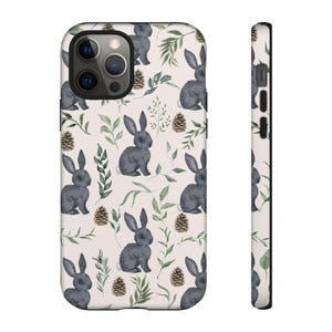 Bunny Phone Case | Cottagecore Rabbit Floral Design image 6