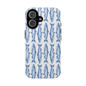 Sardines Pattern Phone Case, Marine Life Cover image 1