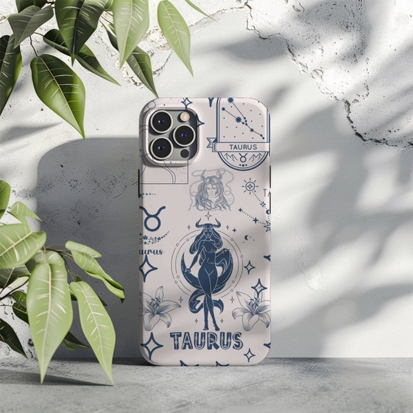 Taurus Zodiac Phone Case Taurus Gift Astrology Gift For Friend Taurus Birthday Gift Zodiac Constellation Gift Taures Collage Tough Cases