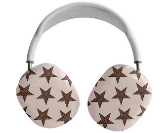 Star Leopard Print AirPods Max Case: Chic Headphones Cover