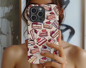 Cake Lover Phone Case: Yummy Foodie Gift, Impact Resistant