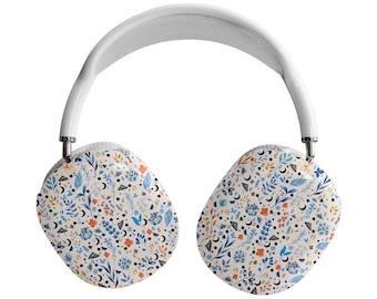 Étui floral pour AirPods Max, coque papillon, lune et étoiles