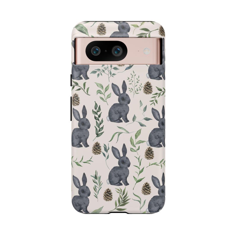 Bunny Phone Case | Cottagecore Rabbit Floral Design image 7