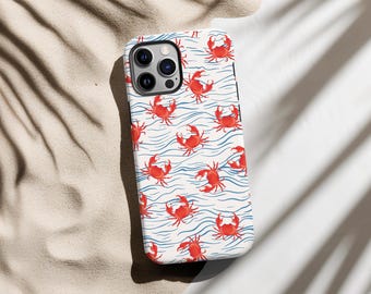 Crab Phone Case: Coastal Summer Marine Cover