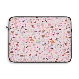 Coquette Laptop Sleeve Pink Laptop Case Preppy Laptop Sleeve Girly Bow Computer Cover Cute Tech Accessory Compatible With Macbook 12 13 15