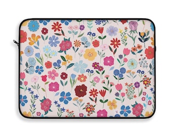 Floral Laptop Tasche: Computer Schutzfolie