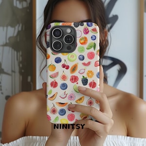 Fruit Collage Phone Case, Summer Print
