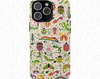 Bug Magnetic iPhone Case Colorful Insect Tough Phone Cases
