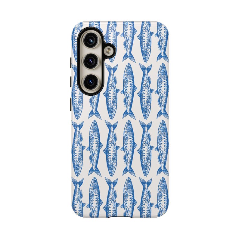 Sardines Pattern Phone Case, Marine Life Cover image 7