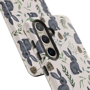 Bunny Phone Case | Cottagecore Rabbit Floral Design image 8