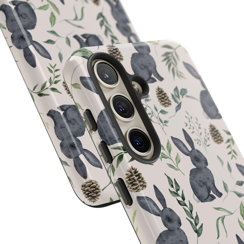 Bunny Phone Case | Cottagecore Rabbit Floral Design image 8