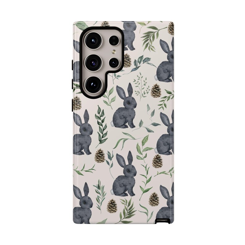 Bunny Phone Case | Cottagecore Rabbit Floral Design image 10