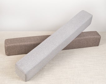 Custom Daybed Foam Bolster Long Bolster Pillow Gap Filling Pad Bolster With Zipper Custom Bed Gap Filler Cushion Armrest Support Cushion
