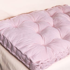 Custom Tufted Cushion French Style Cushion Custom Size Window Seat Cushion Indoor Tufted Bench Cushion Sofa Cushion Floor Cushion for Couch