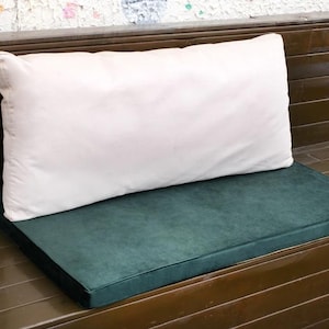 Indoor Bench Cushions Custom Size Cushion Window Seat Cushion with Zippered Washable Cover for Indoor Furniture Mudroom Cushions 4‘’ Thick
