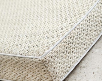 Custom Size Bench Cushion Indoor Bench Seat Cushion Window Seat Cushion for Indoor Washable Nook Cushions with Zippered Cushions 2’‘ Thick