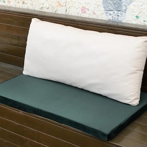 Custom Bench Cushion Any Size Cushions Velvet Seat Cushion with Zippered Washable Cover for Indoor Furniture Window Seat Cushion 3 &#39;&#39; Thick