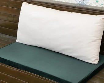Custom Bench Cushion Any Size Cushions Velvet Seat Cushion with Zippered Washable Cover for Indoor Furniture Window Seat Cushion 3 '' Thick