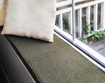 Indoor Cushions 2'' Thick Custom Size Boucle Bench Cushion Window Seat Cushion for Indoor Washable Reading Nook Pad Chair Pad for Home Decor