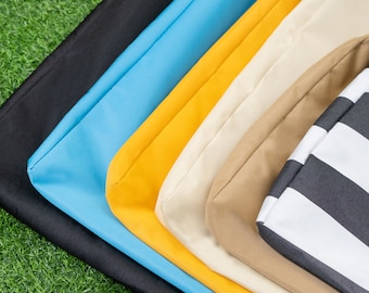 Custom Size Cover Bench Cushions Cover for Outdoor Seat Cushion with Zipper for Waterproof Pillow Cover with pipe of Garden Patio Decoration