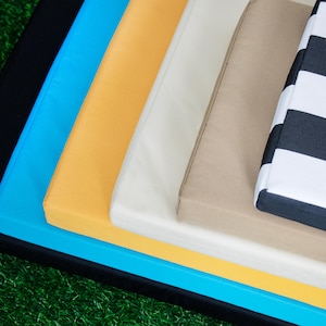 Outdoor Cushions Waterproof Bench Cushion Custom Bench Cushion with Zippered Cover for Garden Patio Cushion for Outdoor Furniture 4&#39;&#39; Thick