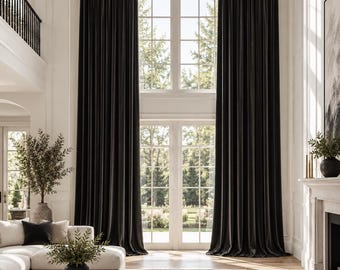 Custom Velvet Curtains – Extra Long Drapes, Blackout Window Panels, Luxury Bedroom & Living Room Decor