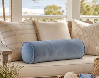 Custom Bolster Pillow Cover, Soft Lumbar Yoga Cushion Case,  Velvet Pillow Case, Custom Size Options, 60 Colors, Yoga Pillow Cover