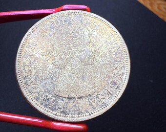 1964年カナダ銀貨、80%の変色あり、本物のコレクターズアイテム - Etsy