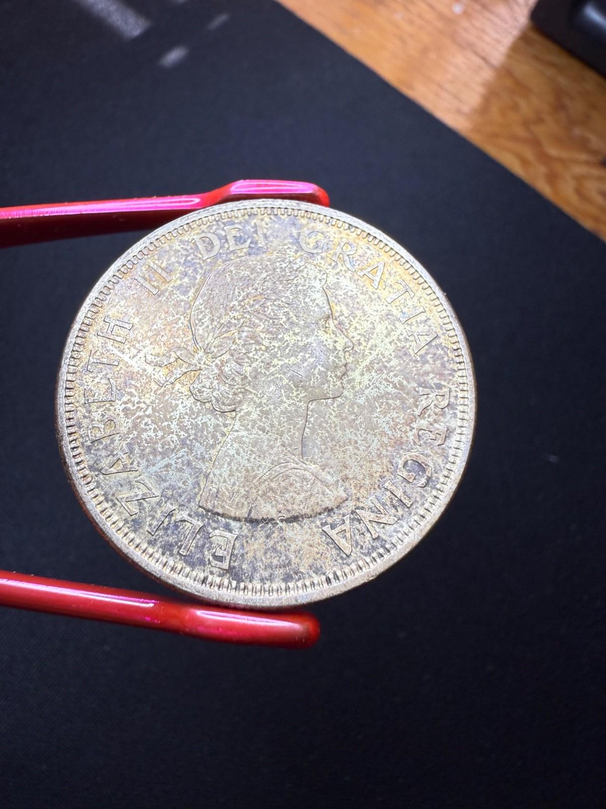 1964年カナダ銀貨、80%の変色あり、本物のコレクターズアイテム - Etsy