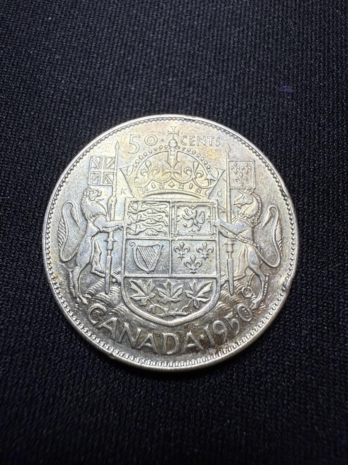 1950 50 cent coin - Etsy 日本