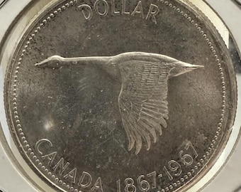 カナダ *1967年* 1ドル硬貨 - エリザベス2世 / 復刻版 / カナダ硬貨