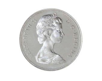本物の1965年カナダ銀貨（購入につき1年間有効） - Etsy 日本