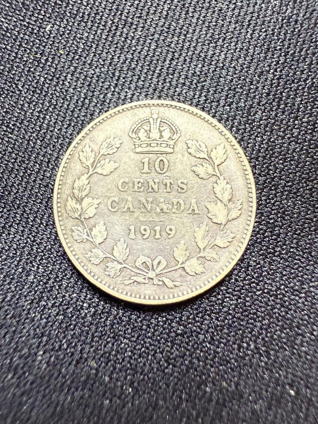 1919年カナダ5セント銀貨キングジョージ - Etsy 日本
