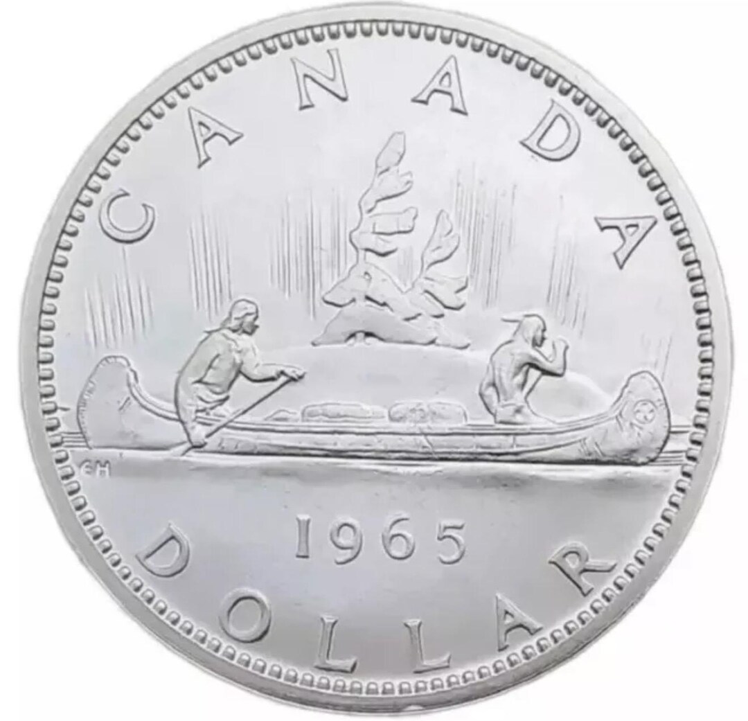 本物の1965年カナダ銀貨（購入につき1年間有効） - Etsy 日本