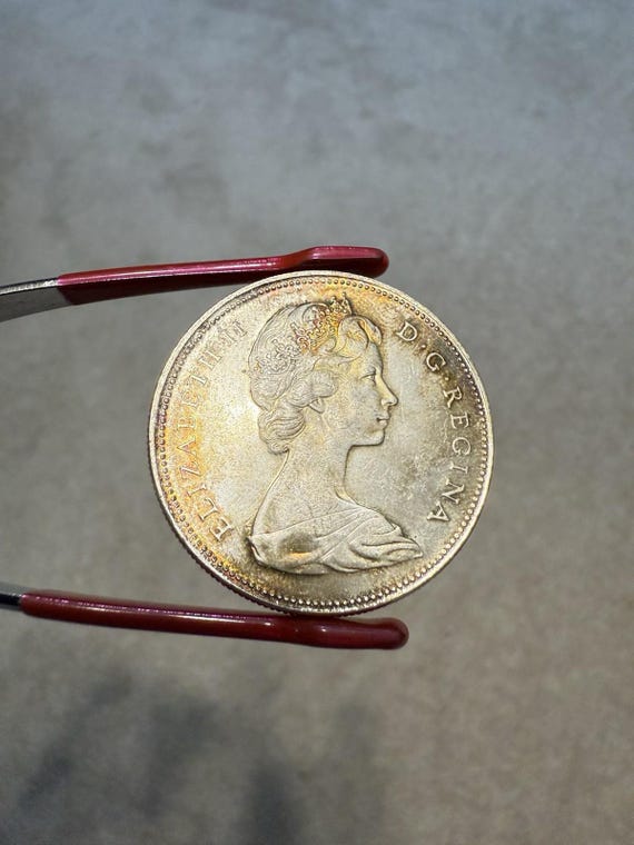 1965年カナダ1ドル銀貨 1967年カナダ1ドル銀貨 - ICCSグレードMS-65