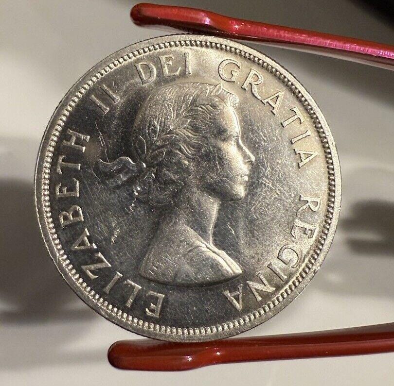 本物の1958年カナダ銀貨（80%） - トーテムポールデザイン - Etsy 日本