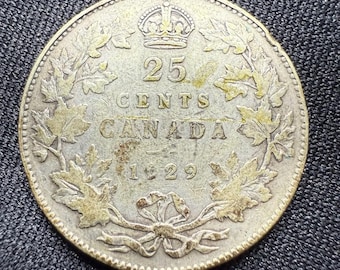 本物の1919年カナダ10セント銀貨 - Etsy 日本