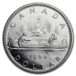 本物の1966年カナダ銀貨（購入1回につき1年間有効） - Etsy 日本