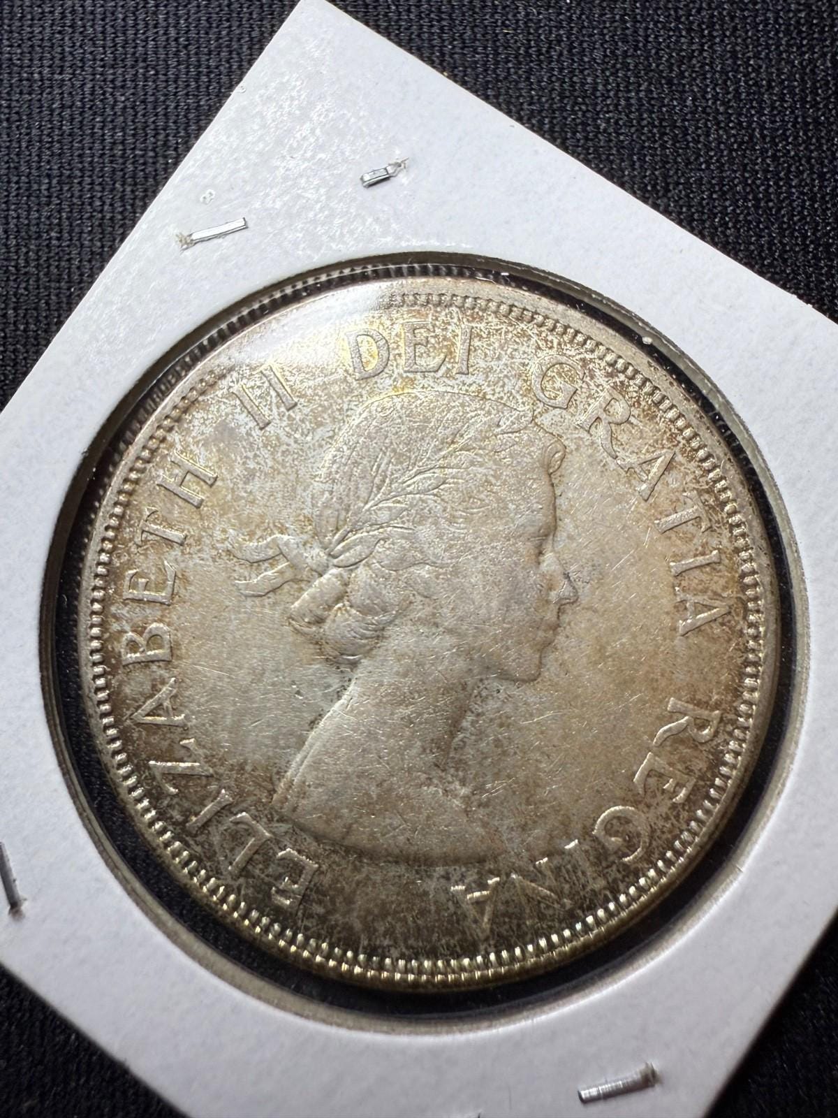 1957年カナダ銀貨 - Etsy 日本