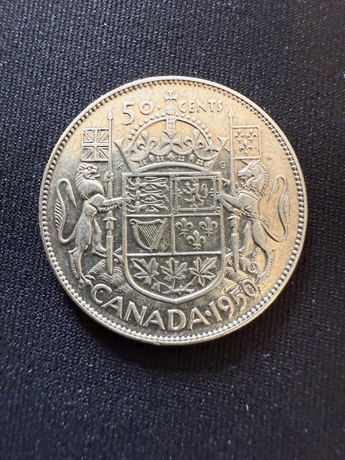 1950 50 cent coin - Etsy 日本