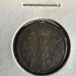 1898 10 cent Canada Coin Silver Victoria